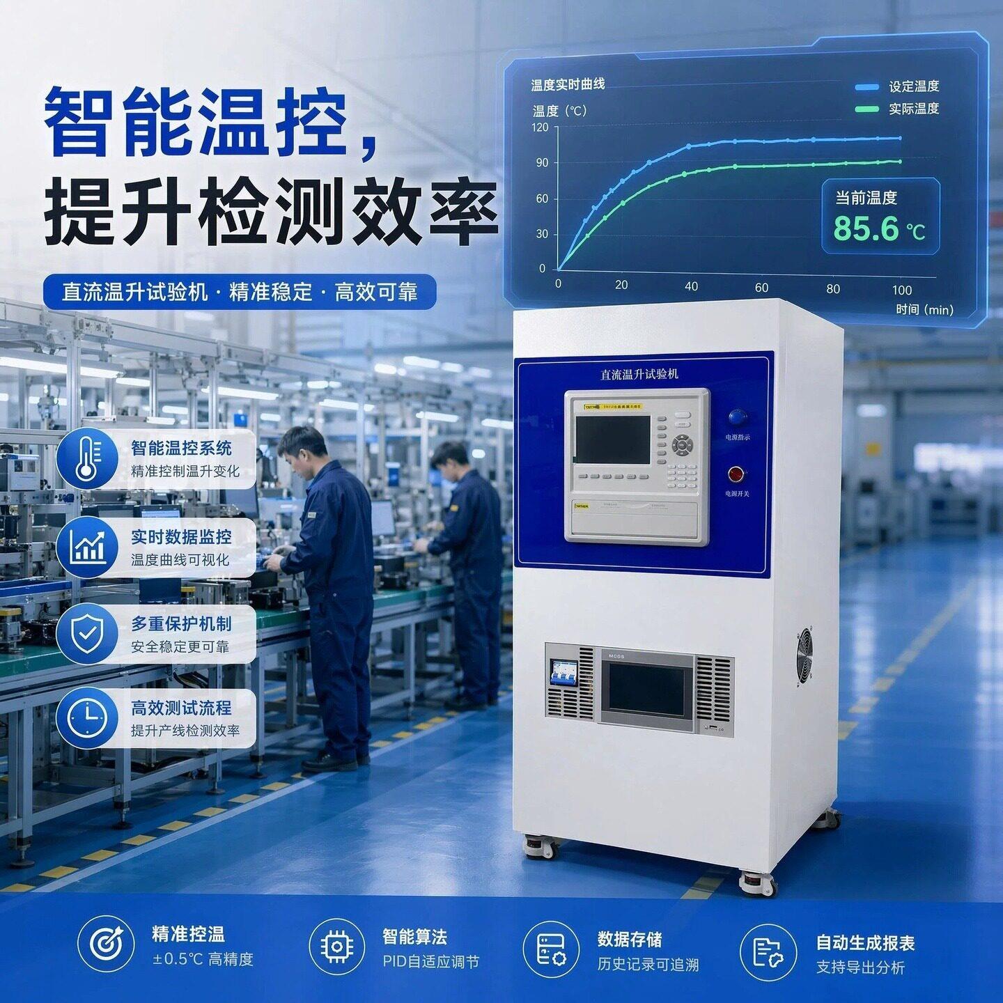 大电流直流温升测试仪器试验机箱试验装置电源开关插座电线连接器