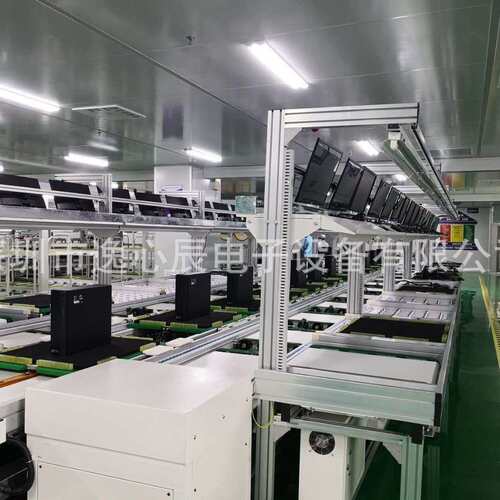 总装线导航式多功能电表生产流水线设备制作自动输送线3D建模
