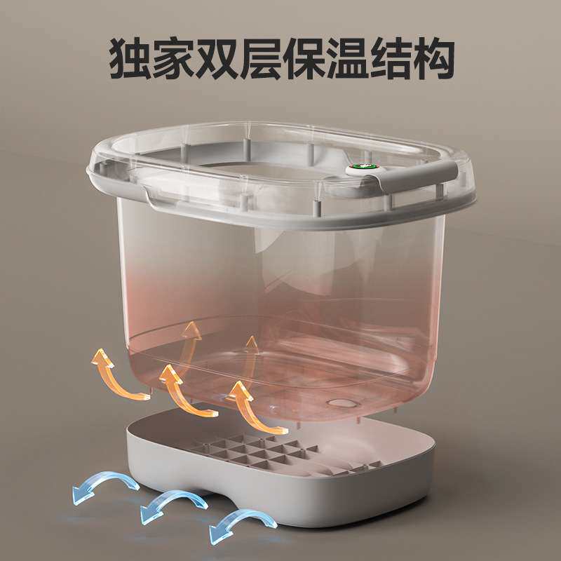 新款儿童洗澡桶家用大号加厚浴桶婴儿用品双层保温沐浴桶厂家