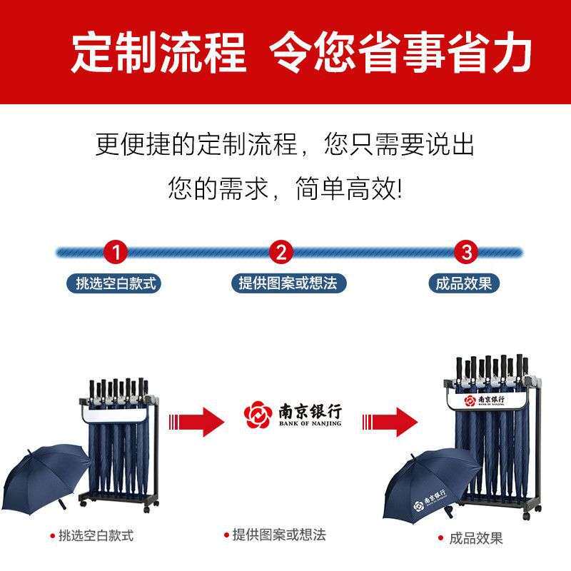 雨伞架带锁商用酒店大堂售楼部收纳置物架便民钉制logo铁艺伞架子