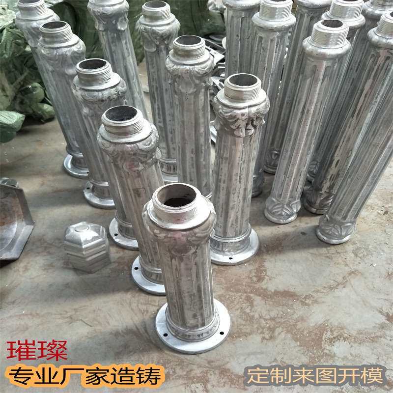 户外路灯铸铁铸铝底座 广告标识牌罗马柱 灯具底座路灯底座