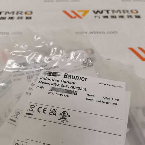 德国Baumer 堡盟  IGYX 08P17B3/S35L 电感式接近开关