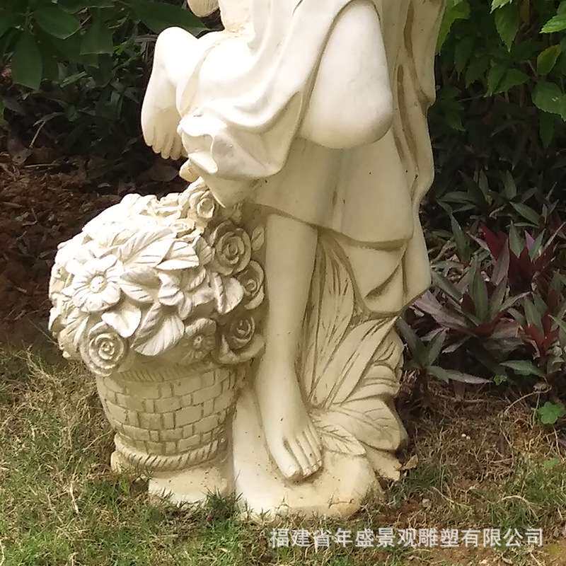 汉白玉美女雕刻像 草坪人物雕塑 西方人物石雕 厂家