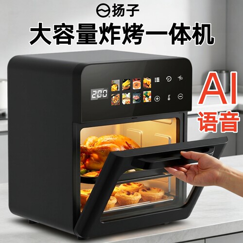 扬子2026家用新款空气电炸锅大容量智能可视多功能小型烤箱一体机