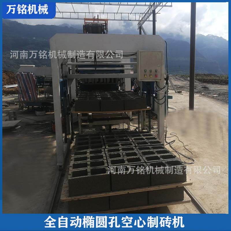 一次12块陶粒液压空心砖机