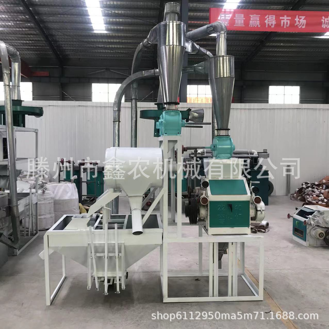 全自动面粉机双罗皮心分离磨面机 单机组40面粉机
