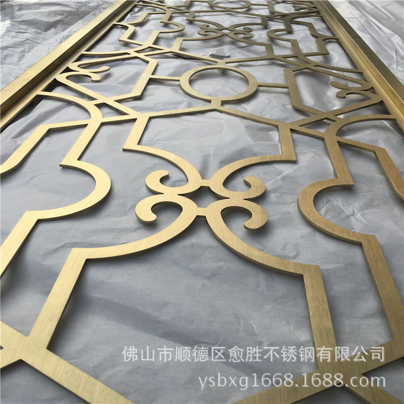 丹东香槟金不锈钢欧式花格格栅