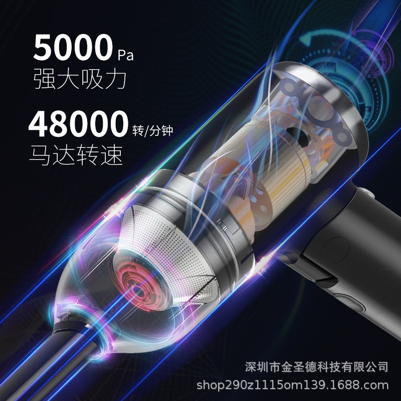 迷你折叠车载吸尘器小型收纳二合一手持汽车家室两用商务超强吸力