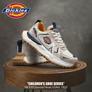 Dickies男鞋2026新款夏季透气鞋子男款阿甘鞋厚底男士运动休闲鞋