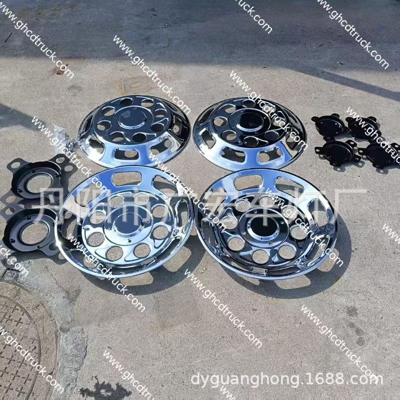 GHCD8孔22.5英寸的卡车镀铬金属轮毂盖适用于尼桑CD4/UD QUON