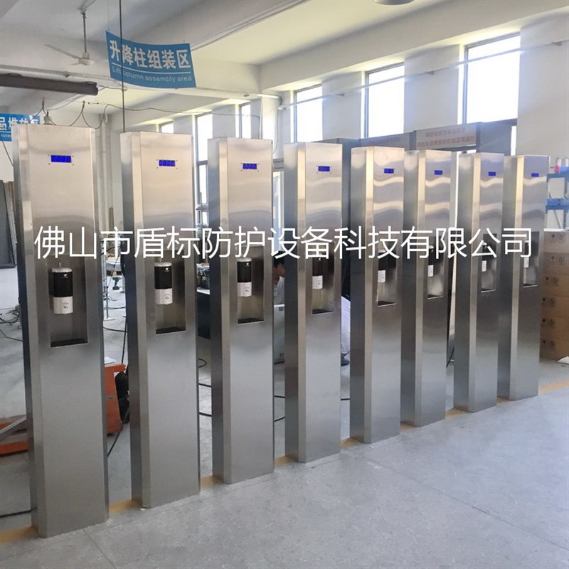 旅游景点疫情防控测温酒精消毒y一体机 自动感应智能红外线测温柱
