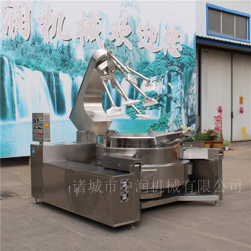 中润大型火锅红油炒料机