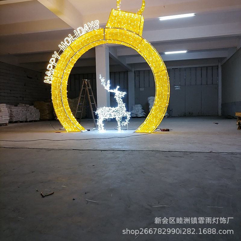 灯光节造型灯 商业街道时光隧道拱门亮化 LED装饰灯美陈装饰灯