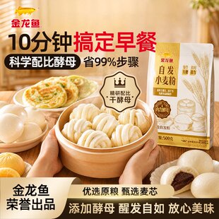 金龙鱼！自发小麦粉500g×2袋