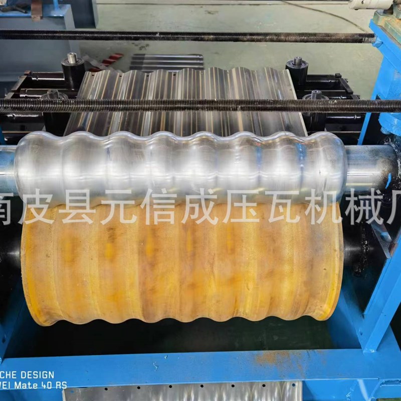 彩钢瓦设备 花圃围挡板机 鱼池铁皮压瓦机一机两S用 金属板弯弧机