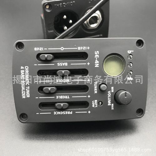 吉他拾音器 古典民谣木吉他拾音器电箱吉他SE-4N四段液晶均衡器EQ