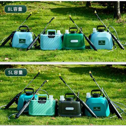 电动肩负式喷雾器5L电动喷壶园艺喷水壶喷雾器电动喷雾器消毒喷雾