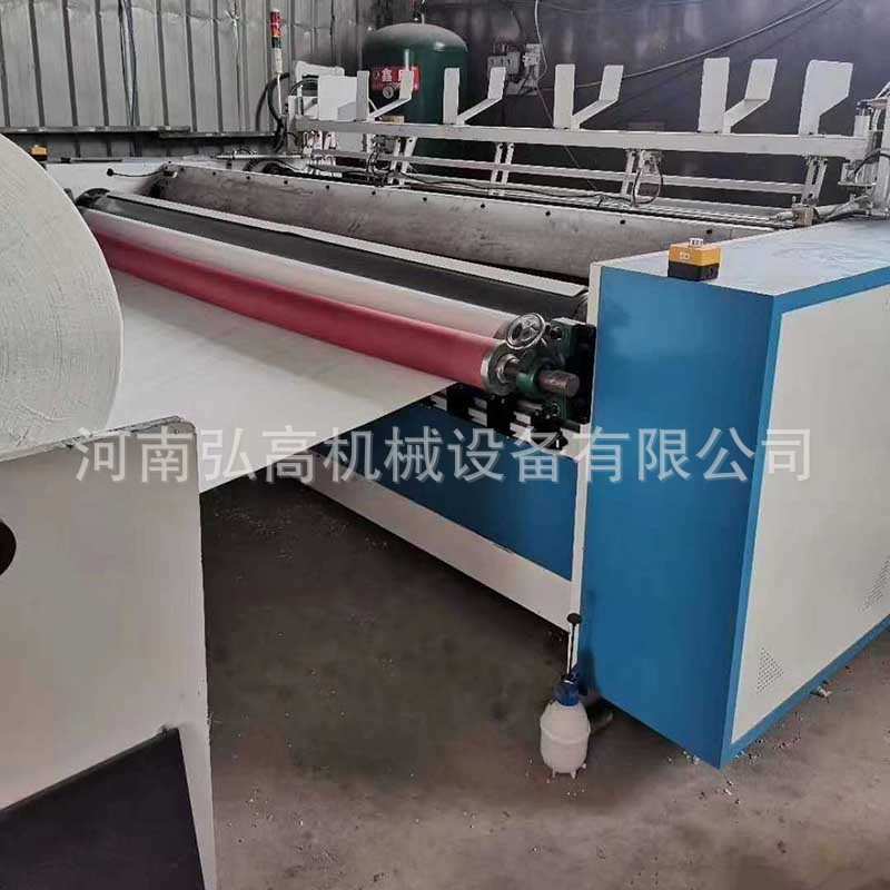 一次性无纺布洗碗布加工设备 自动点断懒人抹布复卷分切机器厂商