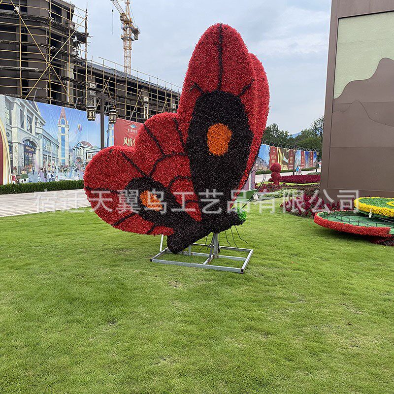 城市大型动物绿雕 主题公园创意造型摆件 卡通动物仿真雕塑厂家