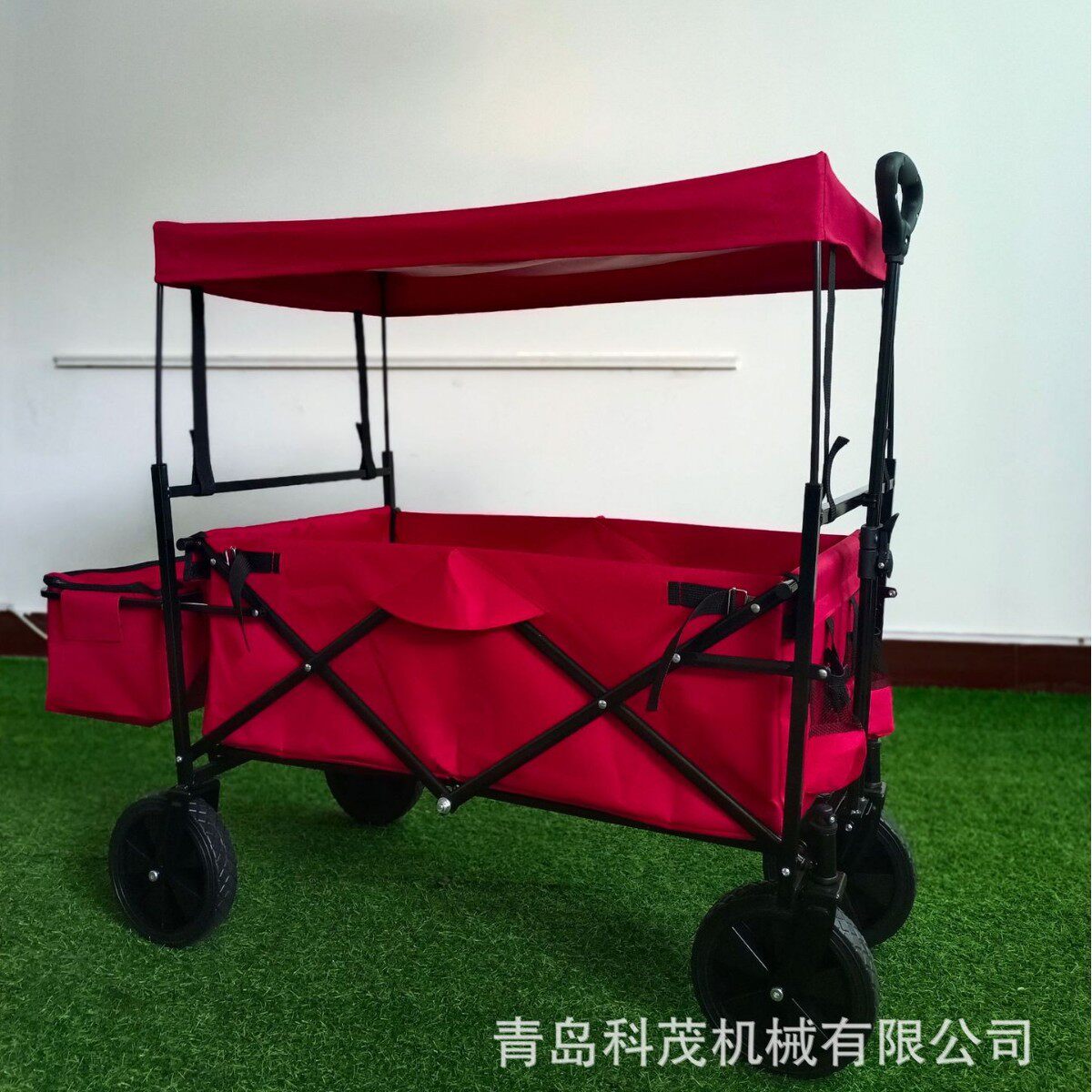 便携式折叠小推车 带顶棚溜娃儿童手推车厂家 户外野营露营车