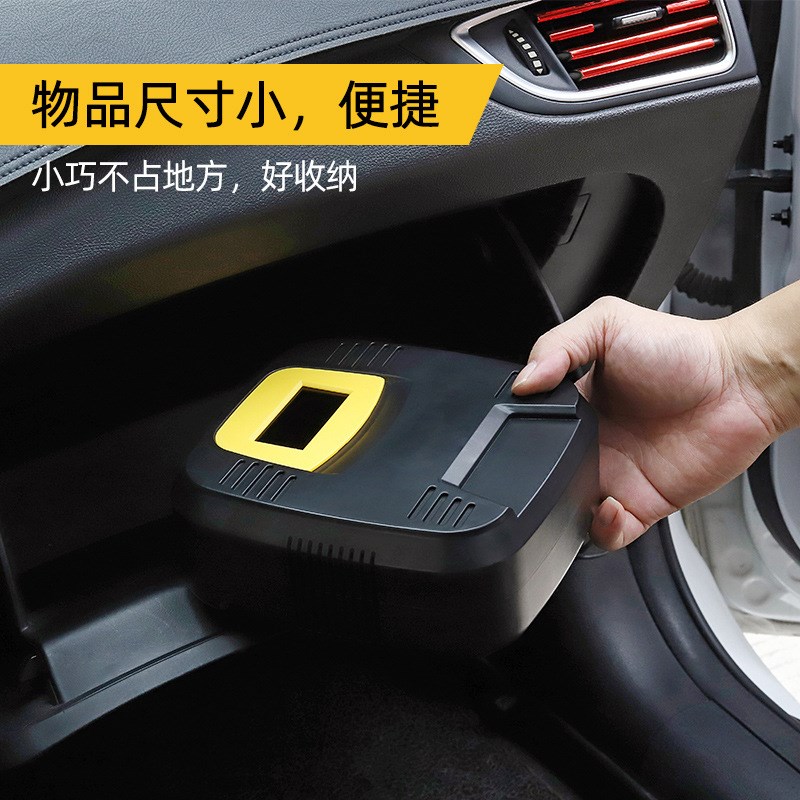 大功率车载轮胎充气泵便携式汽车打气泵数显气缸车用锂电车