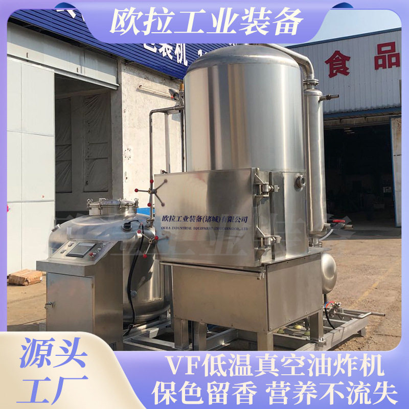 VF红心火龙果脆加工设备 香菇脆油炸机械 全自动低温真空油炸机