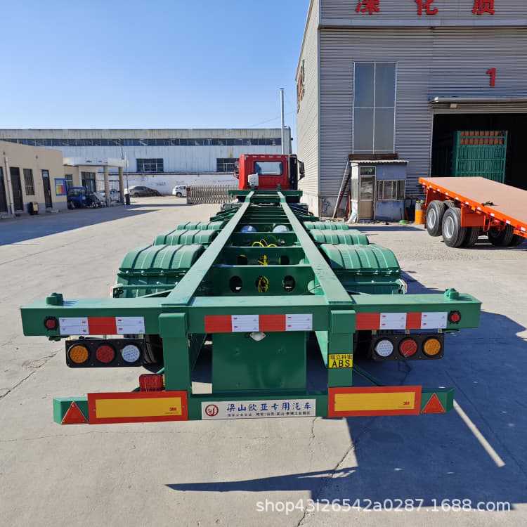 三桥20英尺危化品骨架半挂车
