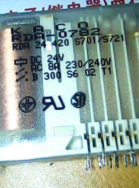 RDA-0782 正品  RDA-0782  DC24V   KACO拆机安全继电器