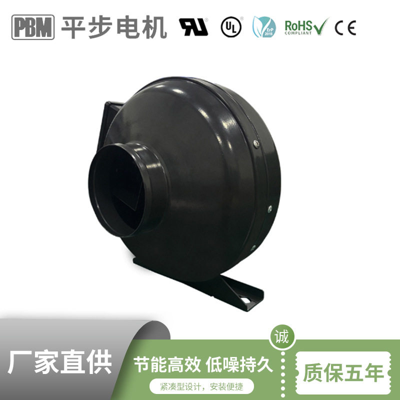 100mm 220V EC交流 斜充磁节能无极调速换气排风机 圆形管道风机