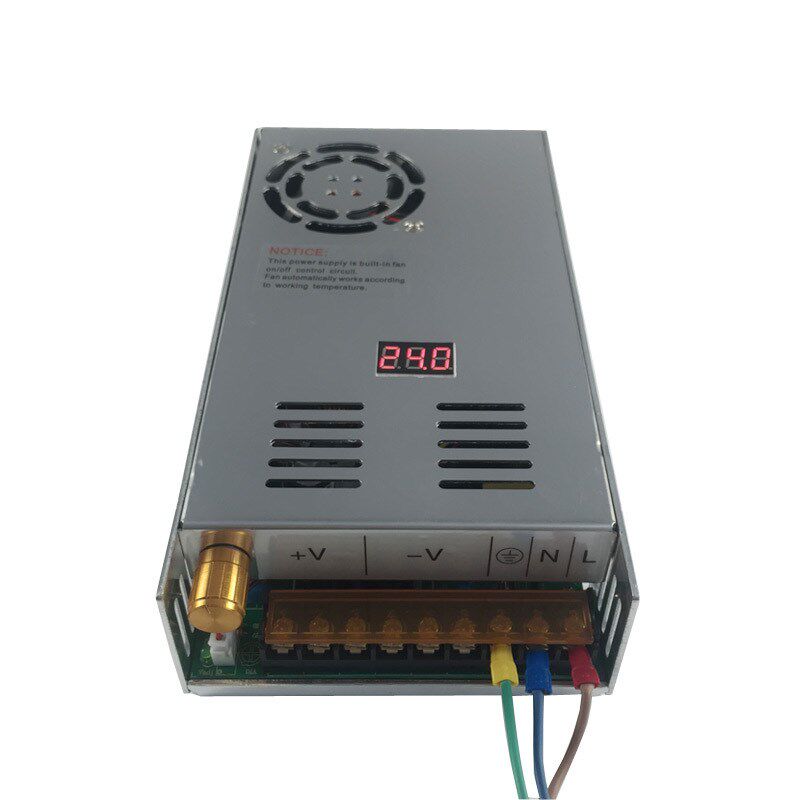 0-24V20A可调开关电源500W带电压显示连续可调变压器LS-500-24
