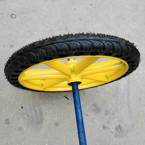 300-18压花实心轮 手推车轮胎 搬运工具脚轮圆管橡胶轮