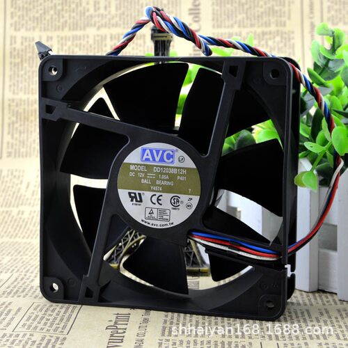 轴流风机5cm 5028双滚珠散热风扇 12V 1.65A DV05028B12U 2线