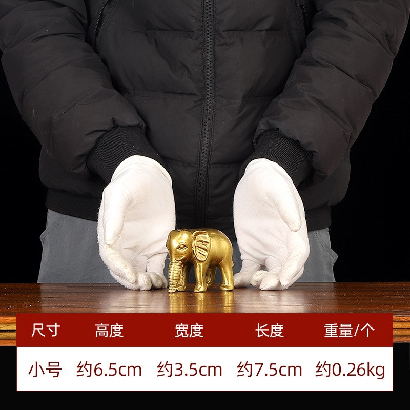 吸水招财象铜大象摆件家居客厅招财吉象金属吸水象工艺品铜摆件