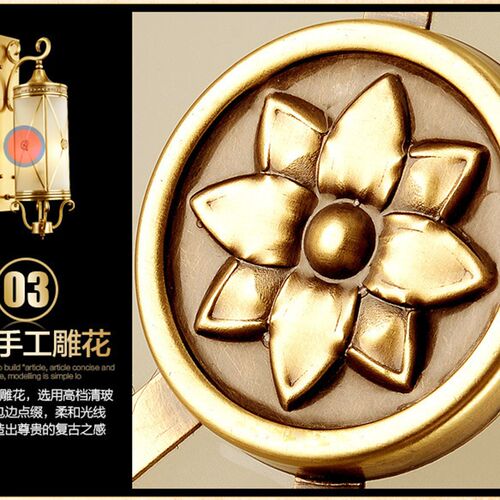 欧式壁灯美式酒店全铜户外门柱墙壁灯客厅楼道壁灯复古简约灯具