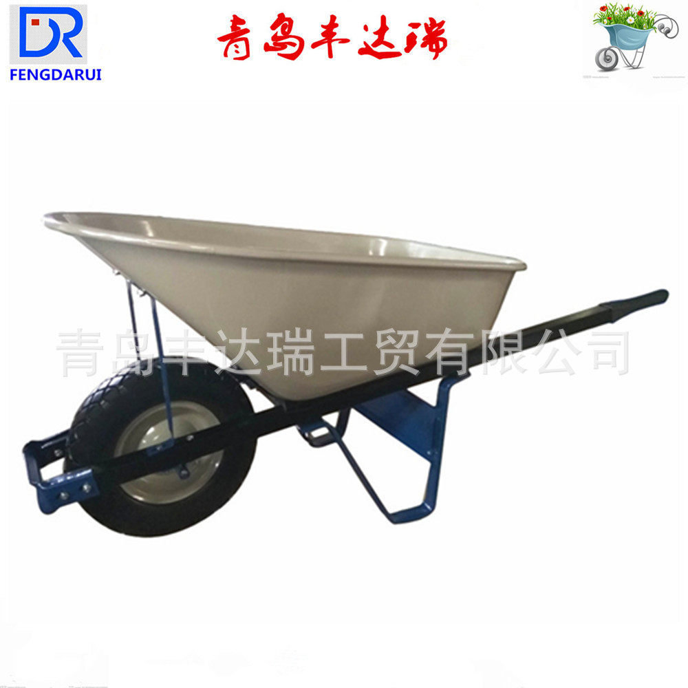 厂家销售钢质方把大容量建筑/物流/农用独轮手推车