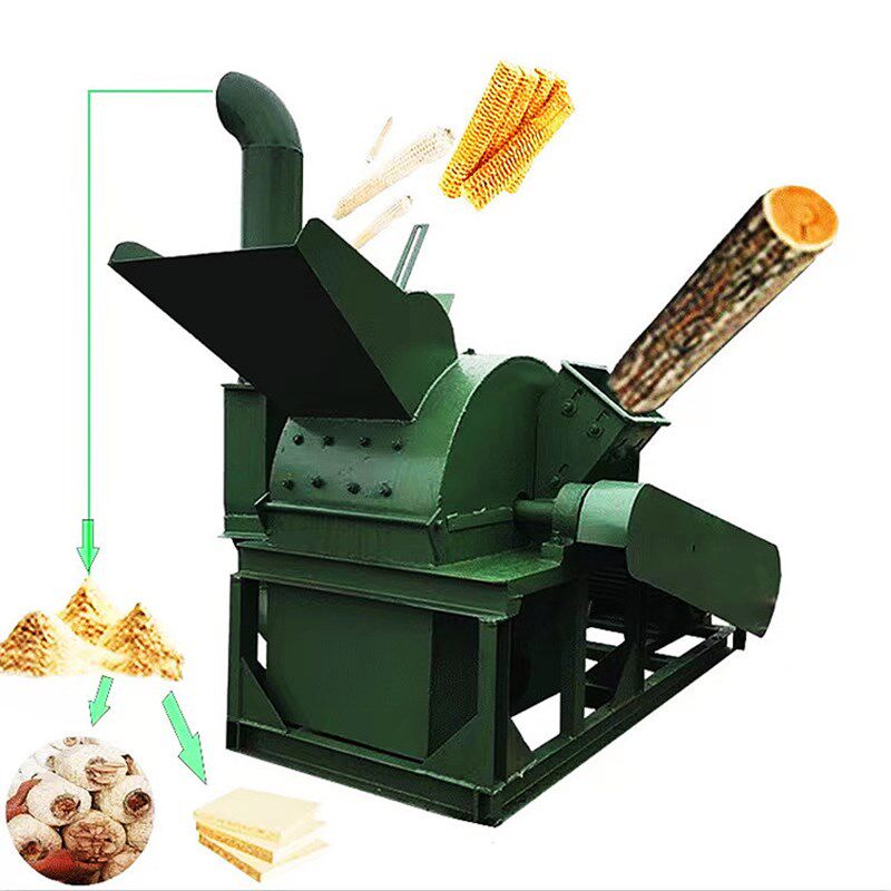 双口碎木头木材粉碎机 宠物垫料木屑机 木板树枝纸壳纸箱锯末机