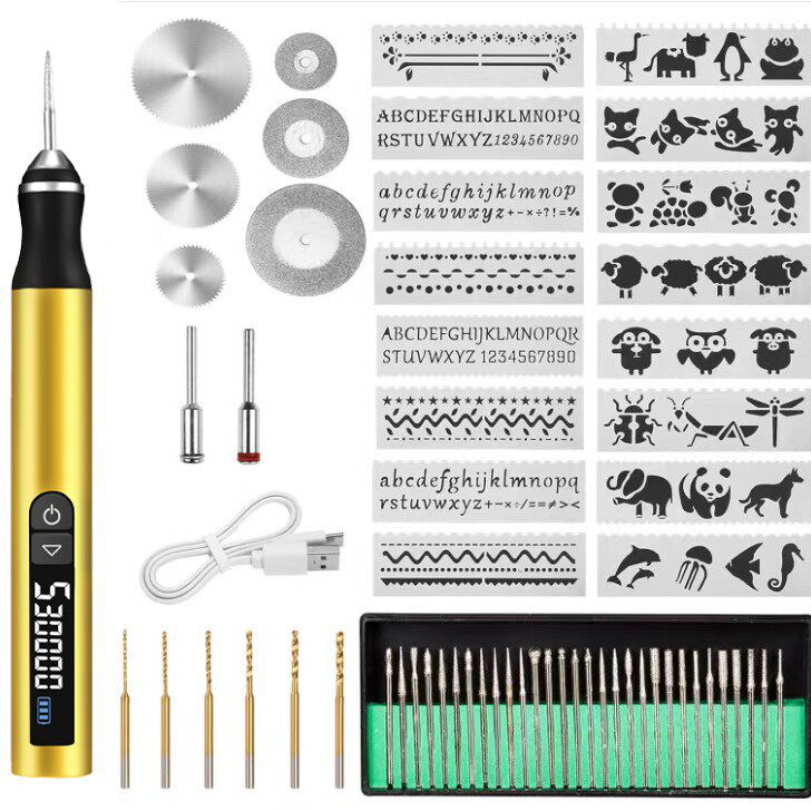 厂家直销升级版电磨机小型手持电动木雕工具珍珠打孔器家用打磨笔