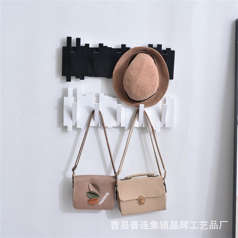 木桩造型多组挂钩衣帽挂钩欧式墙壁挂钩卧室装饰门后挂衣架