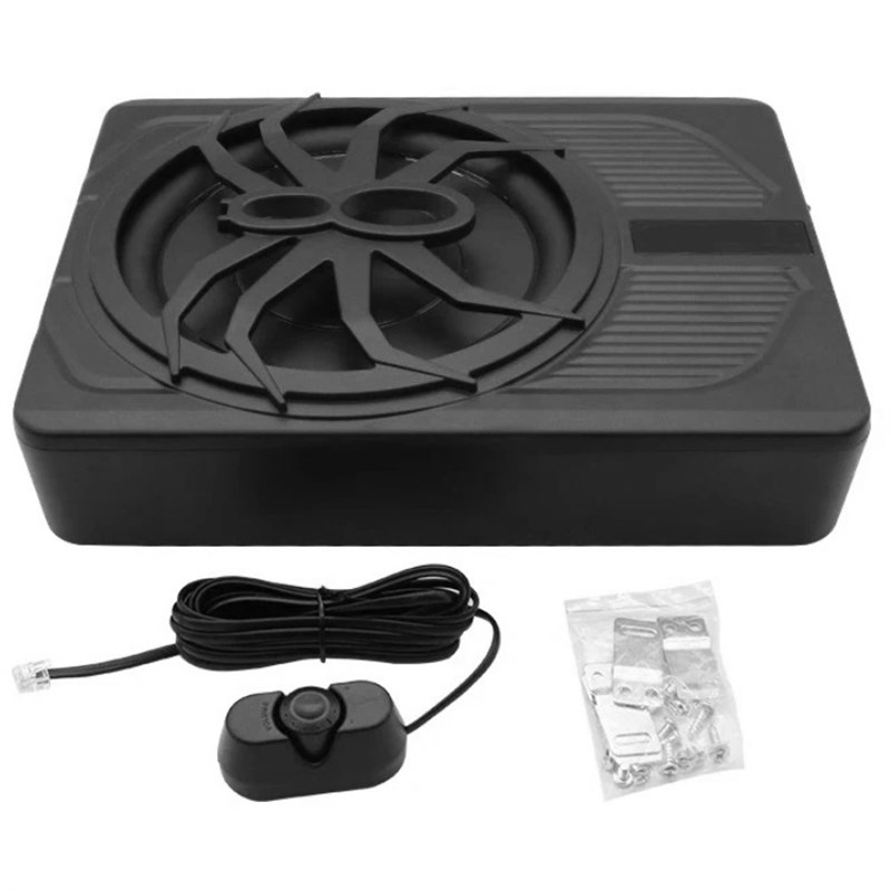 带灯蜘蛛车载低音炮10寸重低音响改装超薄座椅下800W有源功放