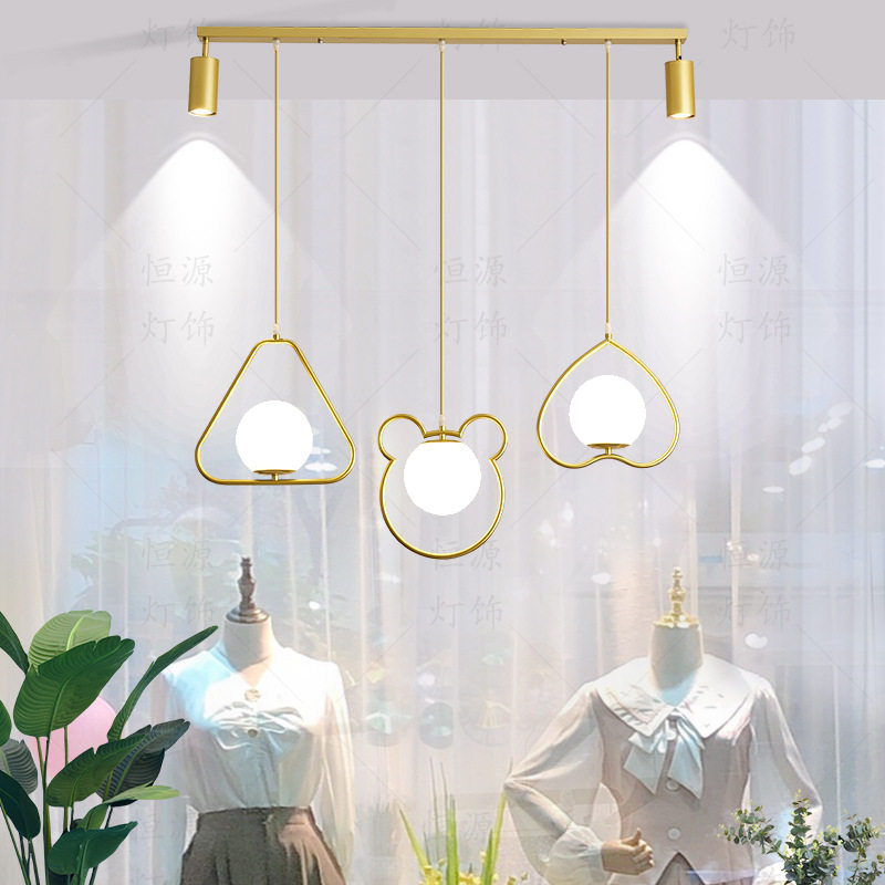 网红服装店橱窗吊灯吧台灯店铺商用幼儿园温馨装饰创意童装店灯具