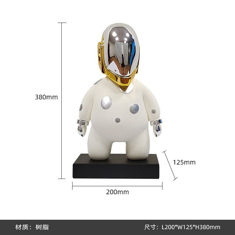 简约现代外星人抽象人物雕塑售楼处客厅玄关桌艺术摆件软装饰品