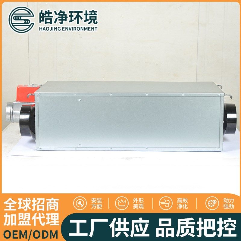 新风除湿一体机双向流系统吊顶中央管道式别墅地下室家用除湿机
