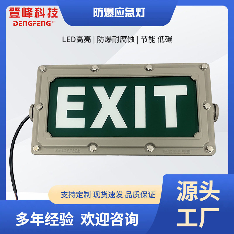 EXIT出口防爆应急灯绿底白字应急出口指示灯质保二年