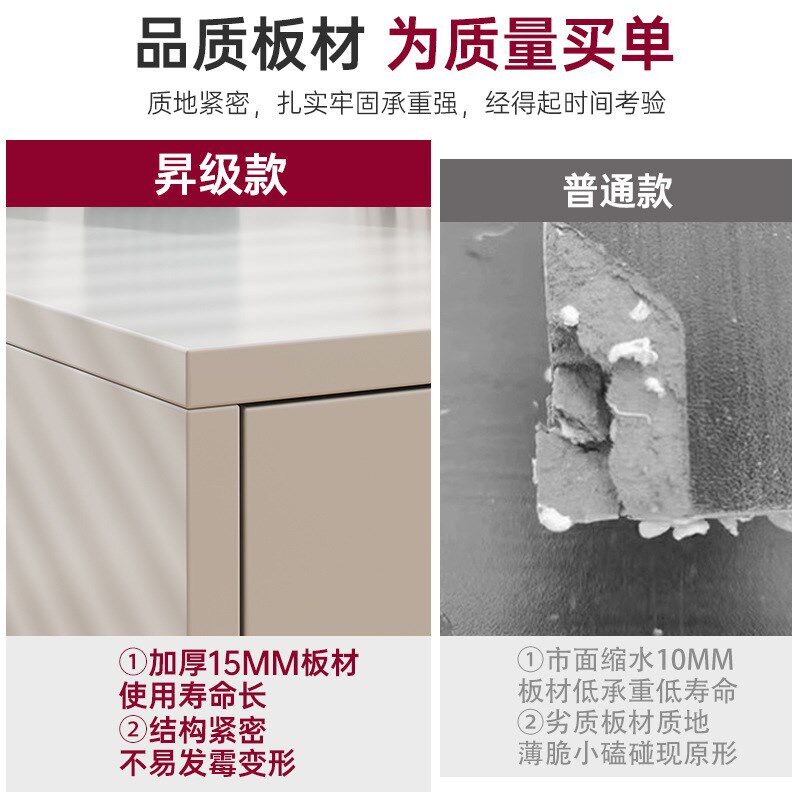 办公室文件柜木质带锁储物柜多抽屉主机柜桌下办公置物柜移动边柜
