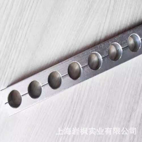 铝合金多孔管夹长条管卡管路卡子多眼铝条铝排连孔管座一米固定夹