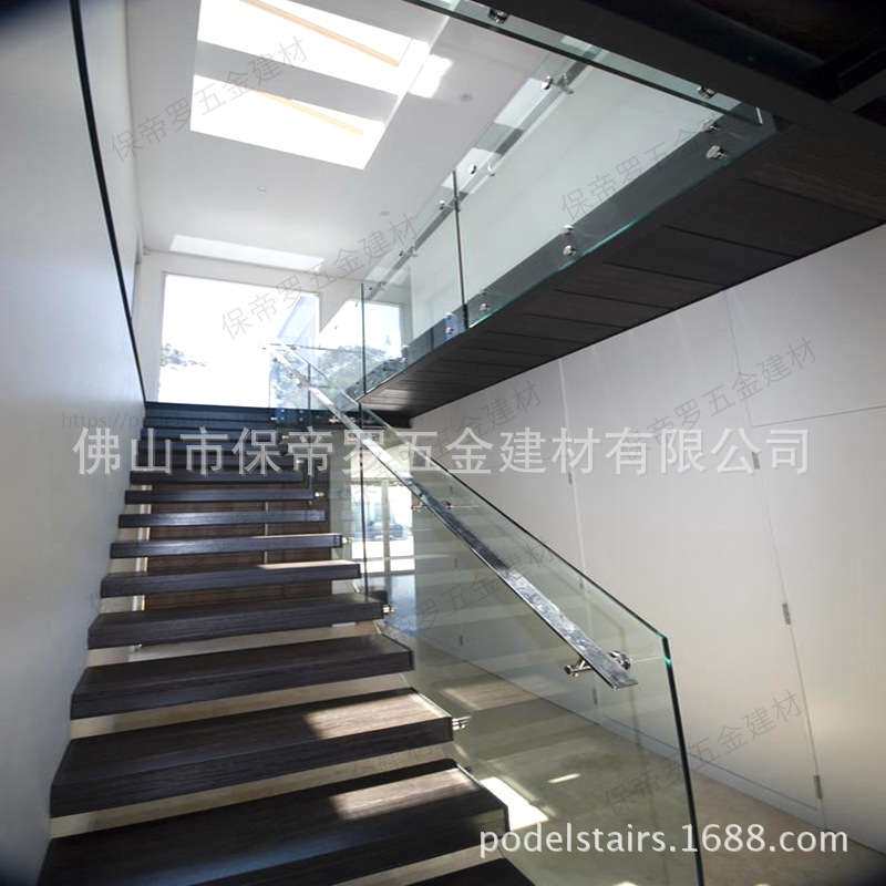 悬浮空中漂浮楼梯扶手护栏楼梯栏杆家用爬梯新中式家装楼梯