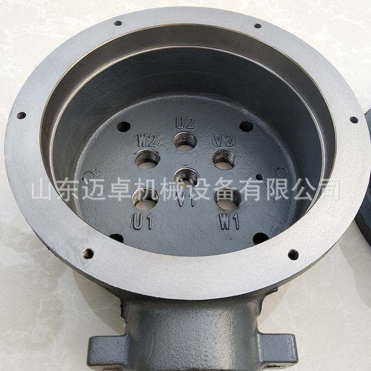 供应圆形电机接线盒 方形电机接线盒 铸铁加厚型防爆接线盒 迈卓