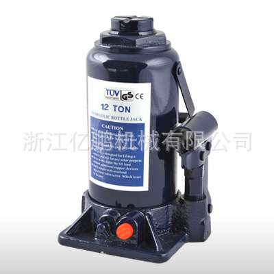 12T立式车用油压千斤顶 黑色小型油压千斤顶