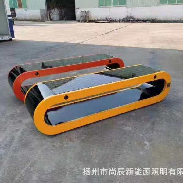 智慧城市公园座椅 手机无线充电音响太阳能智能座椅太阳能圆形凳