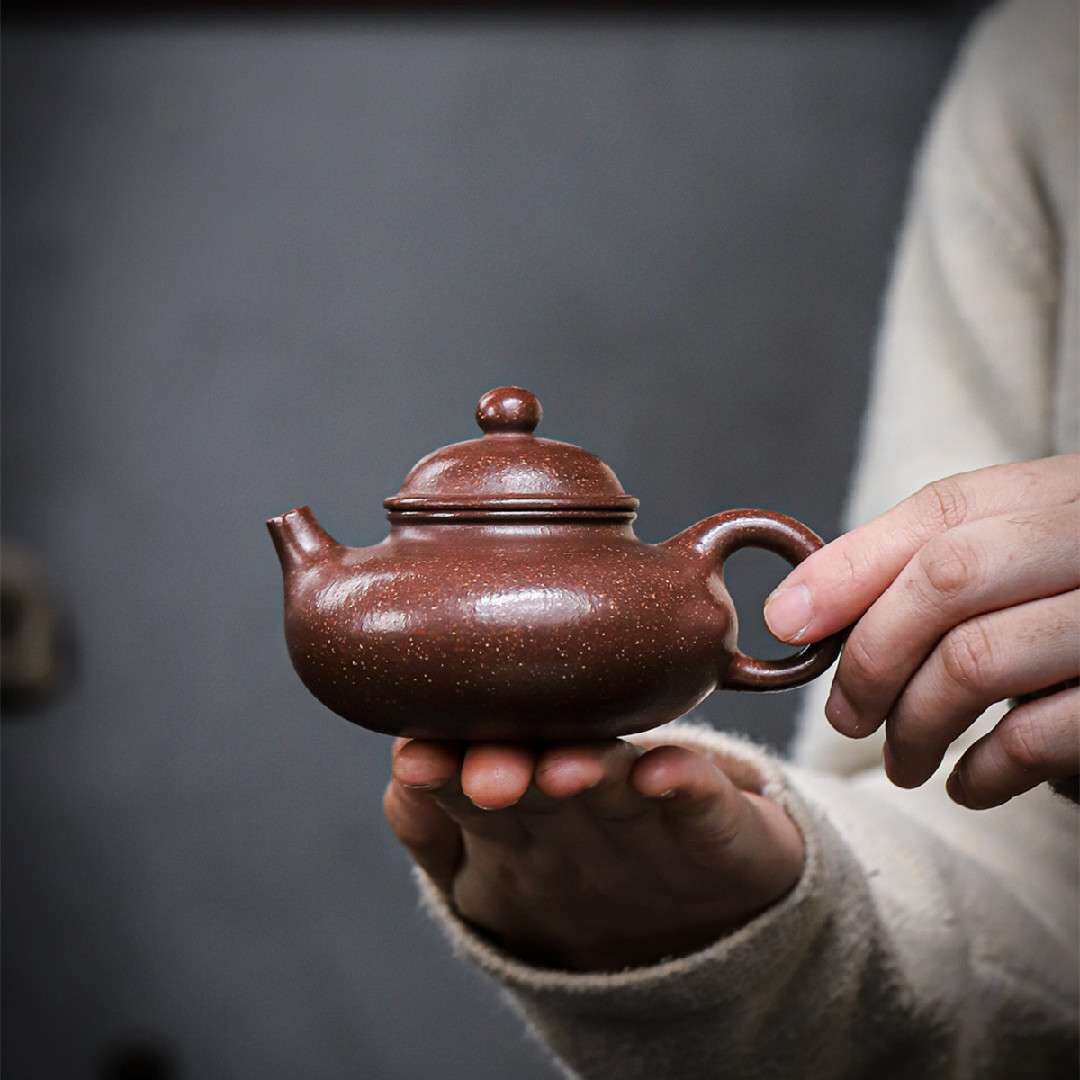 容天 宜兴紫砂壶原矿紫玉金砂匠心手制经典传承家用紫砂茶壶茶具